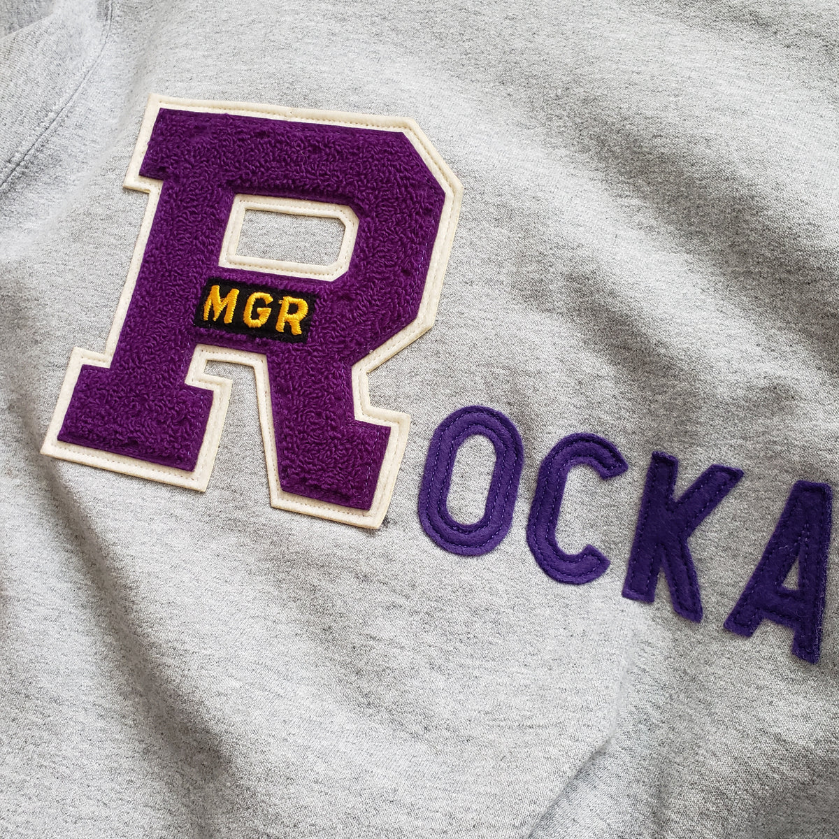 ROCKAWAY Crew + 1970&#39;s Varsity Patch - B001