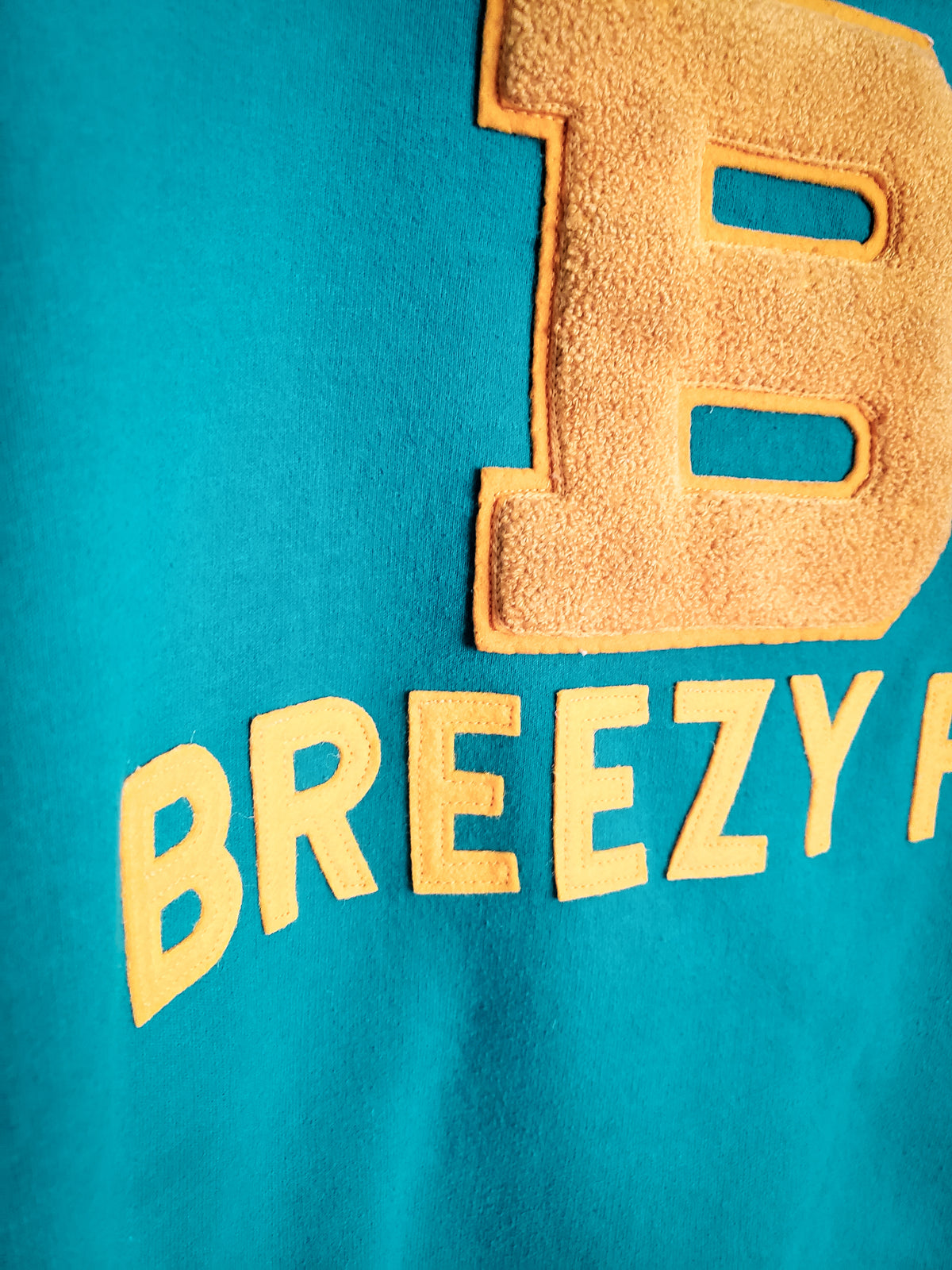 BREEZY POINT Crew + Vintage Varsity Patch - B009