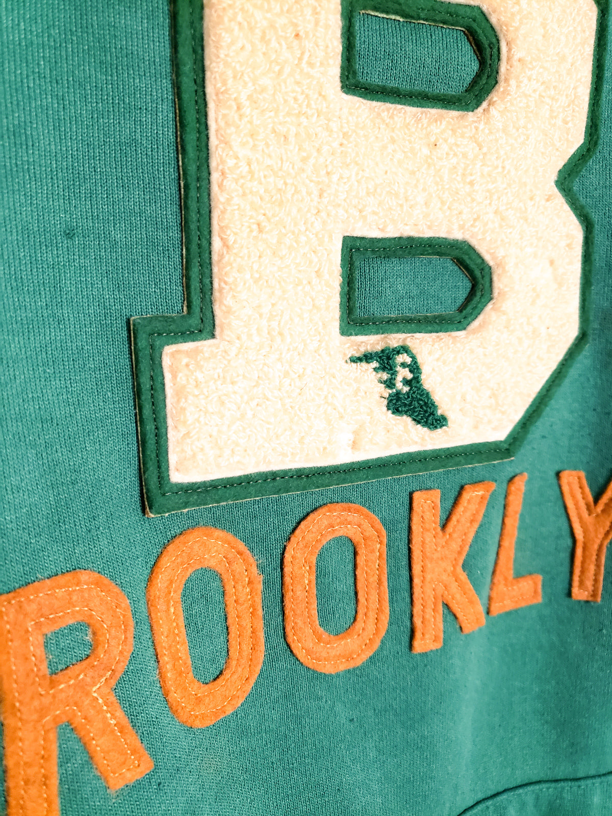 BROOKLYN Hoodie + Vintage Varsity Patch - B007