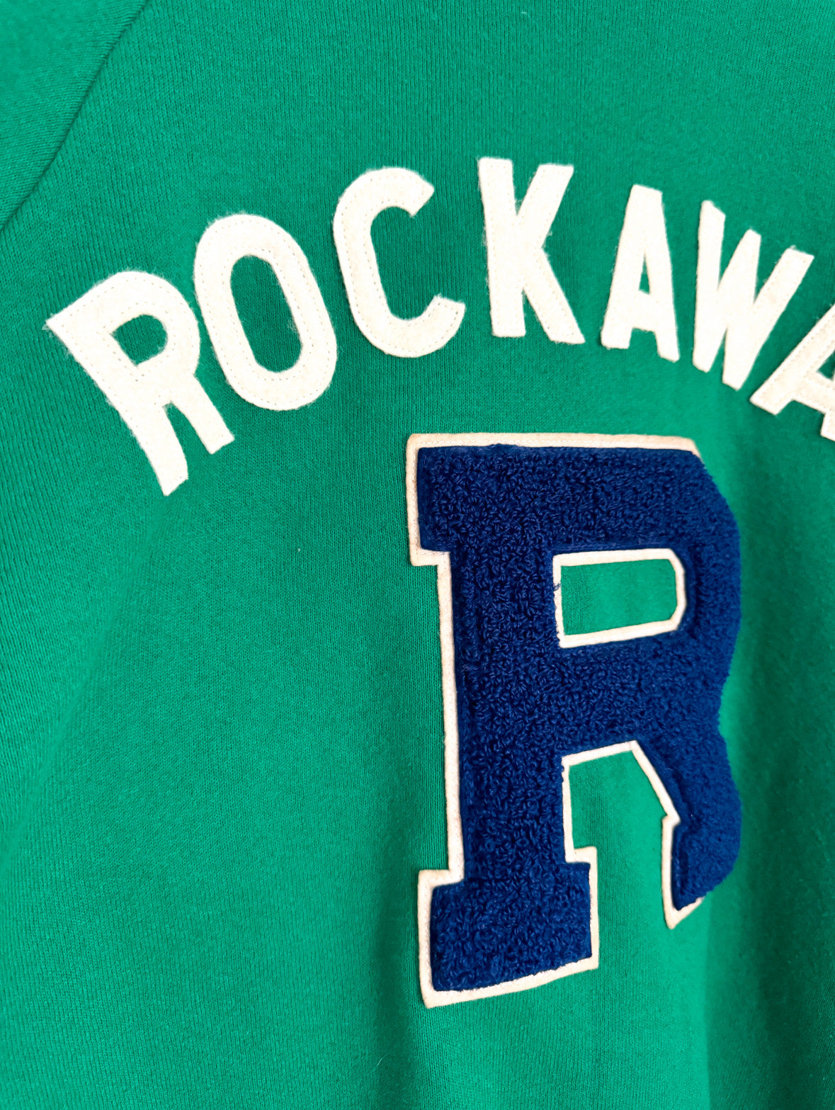 ROCKAWAY Crew + Vintage Varsity Patch - B044