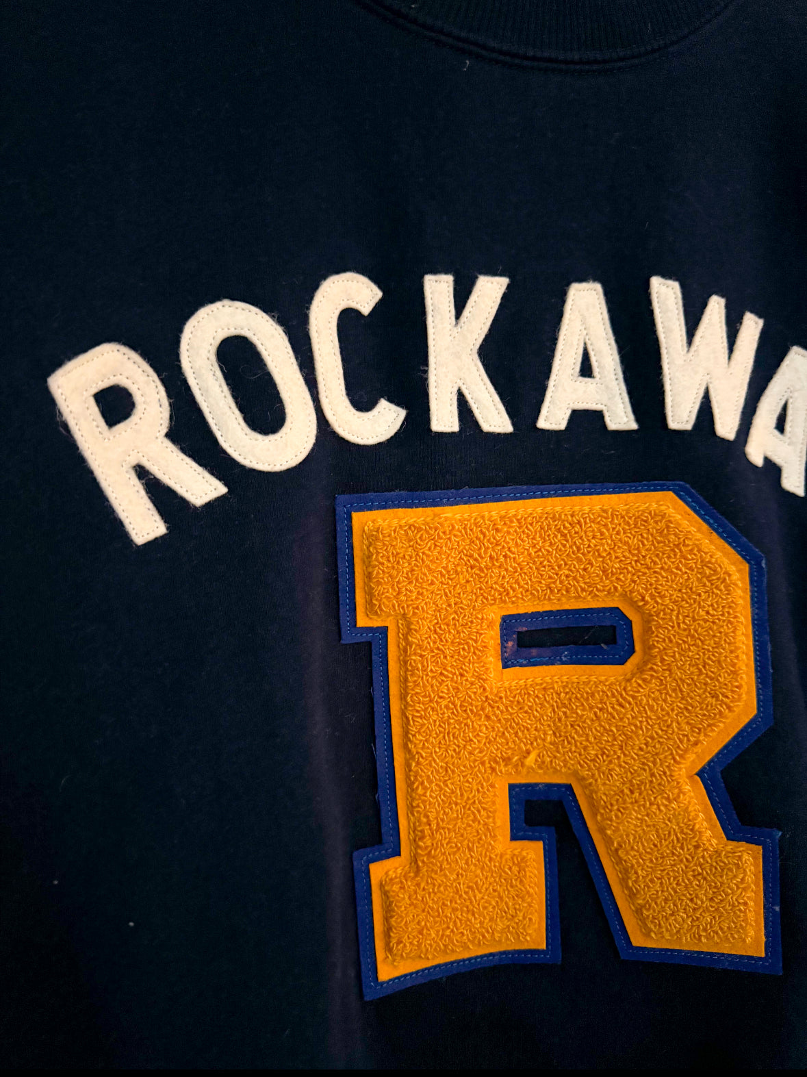 ROCKAWAY Crew + Vintage Varsity Patch - B004