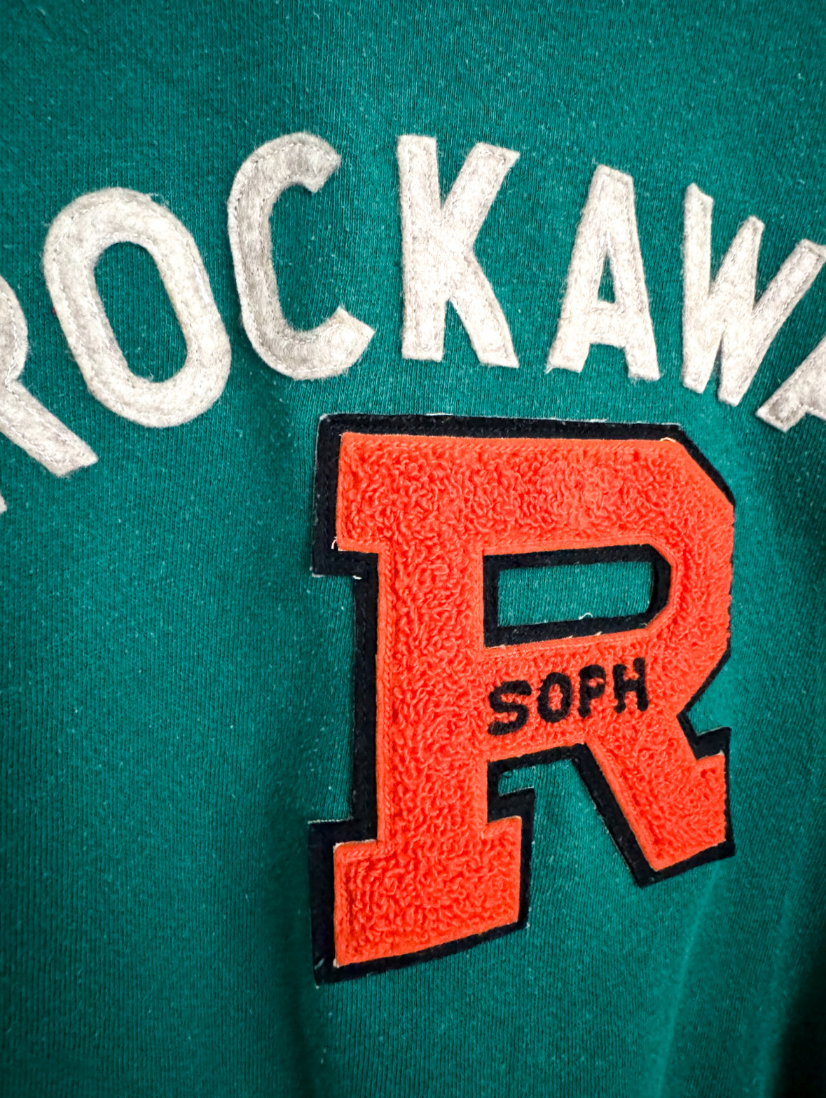 ROCKAWAY Crew + Vintage Varsity Patch -  B037