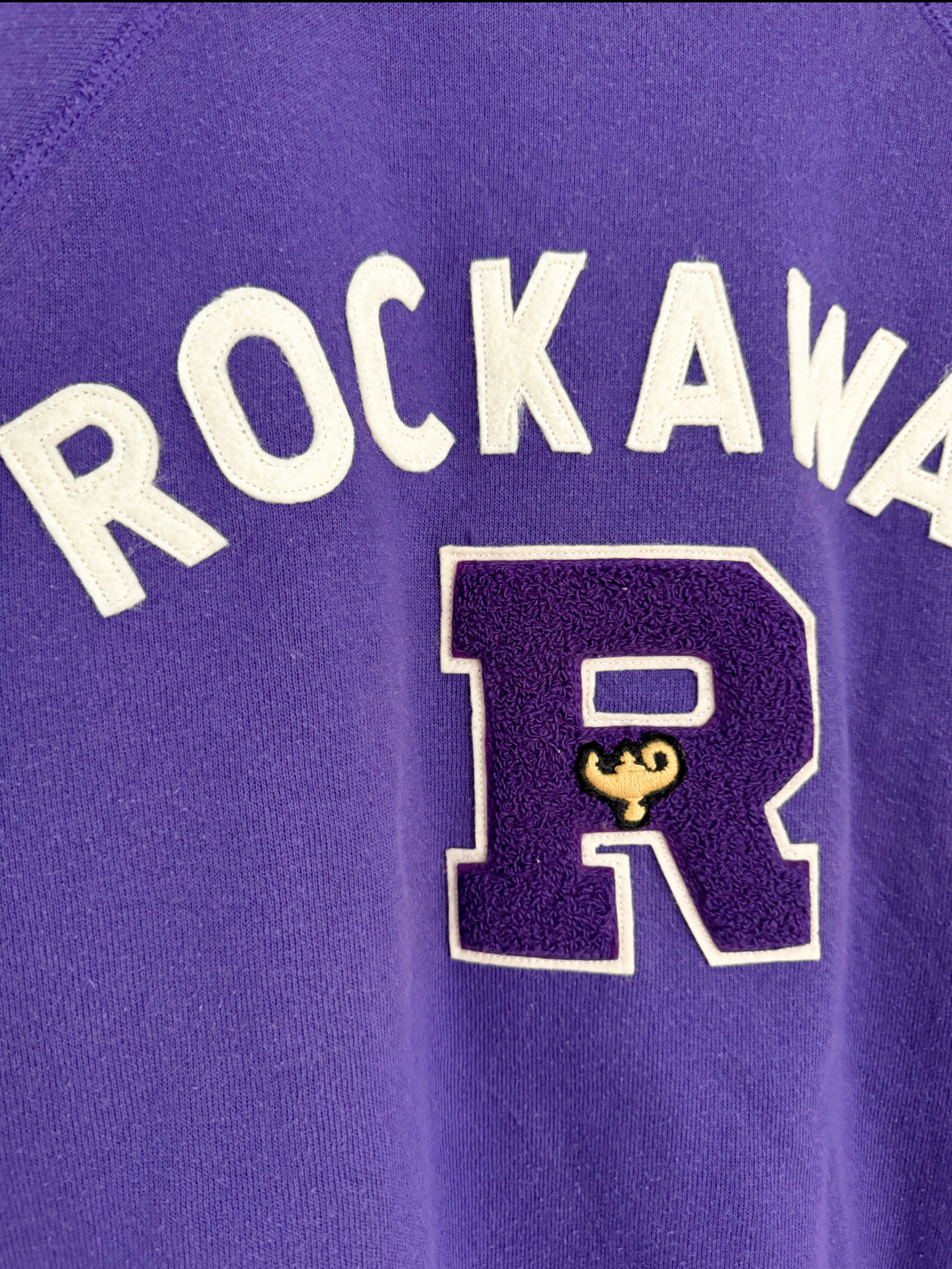 ROCKAWAY Crew + Vintage Varsity Patch - B010