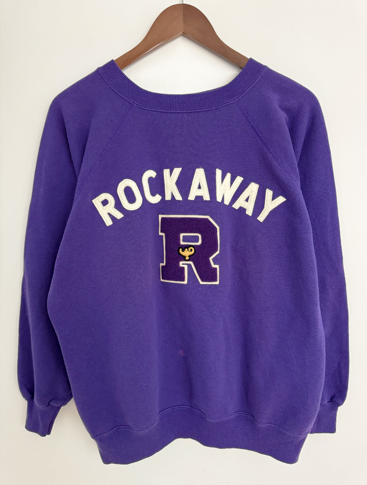 ROCKAWAY Crew + Vintage Varsity Patch - B010