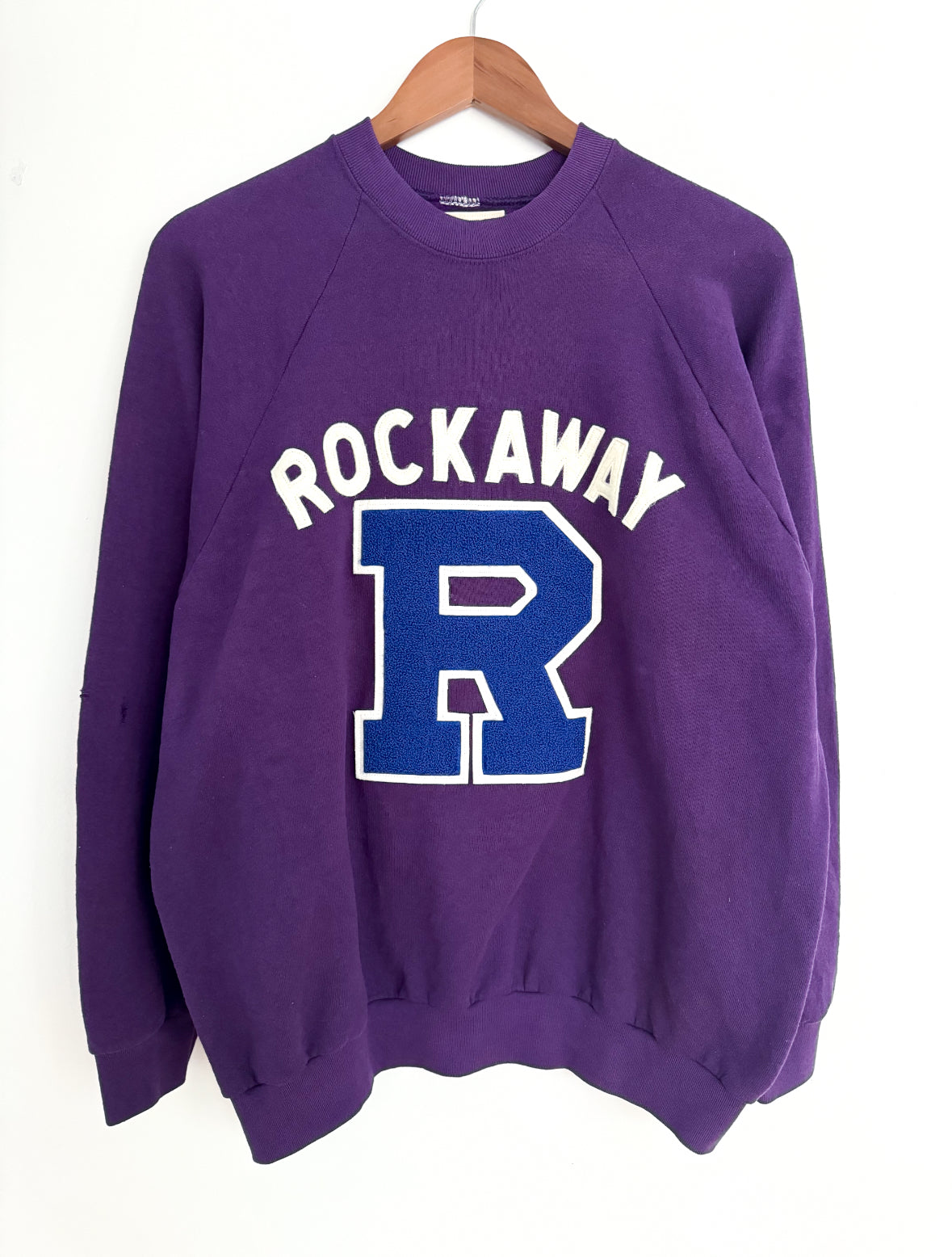 ROCKAWAY Crew + Vintage Varsity Patch - B017