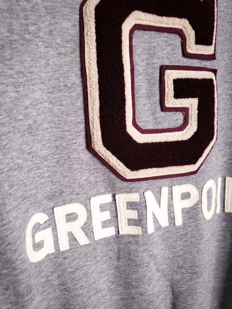 GREENPOINT Crew + Vintage Varsity Patch - B024