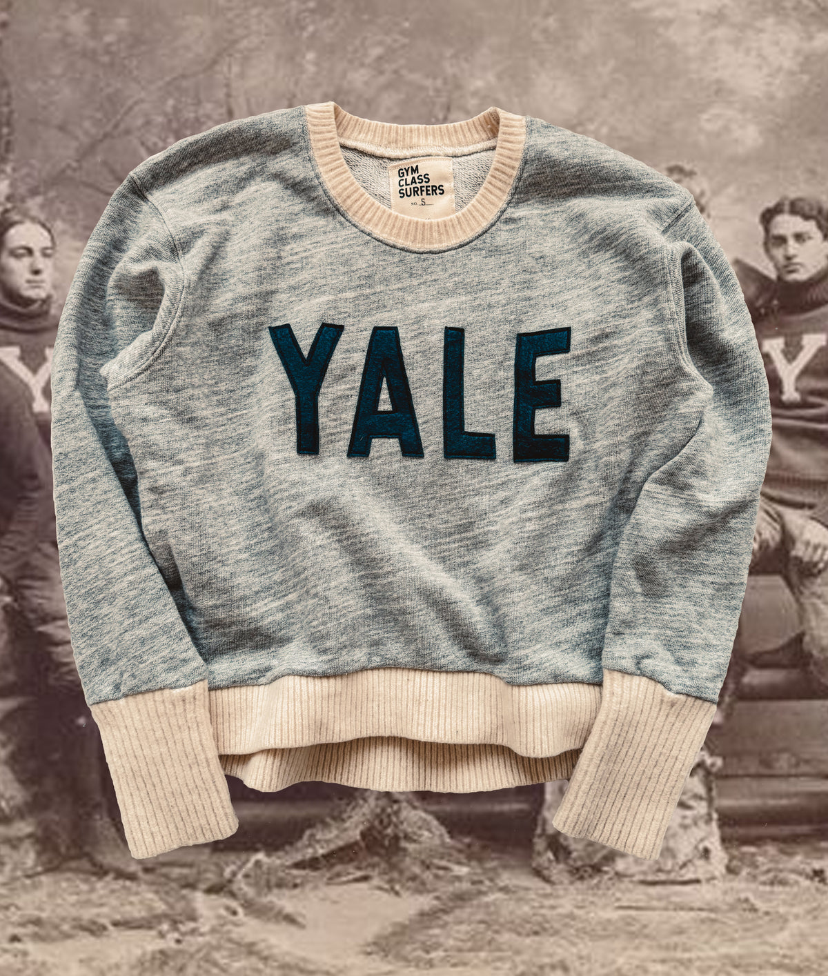 YALE Cropped Crew -G002